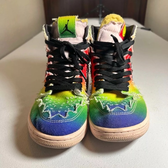 Air Jordan 1 Retro High J Balvin Pre-Owned Sz 8.5 NO BOX - Picture 9 of 13